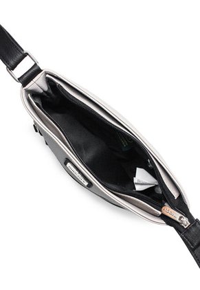 Bolso Manos Libres Macoly 866 Mix Taupe X Negro