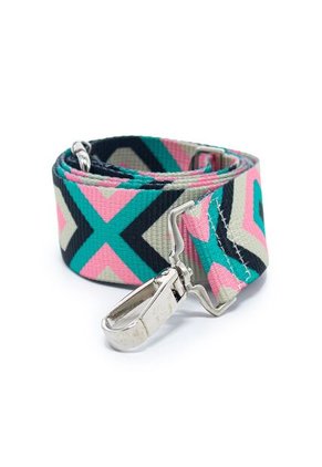 Correa/Strap Macoly Para Bolso Manos Libres Verde X Fucsia
