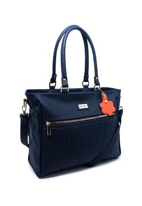Bolso De Hombro Manos Libres Grande Macoly 878 Lilum Azul