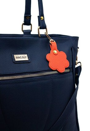 Bolso De Hombro Manos Libres Grande Macoly 878 Lilum Azul