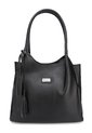 Bolso De Hombro 443 Cuero Negro de Macoly