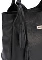 Bolso De Hombro 443 Cuero Negro de Macoly