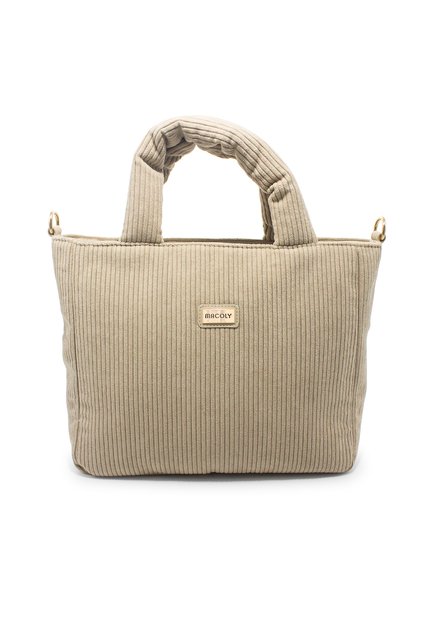 Bolso De Hombro Manos Libres Macoly 884 Siena Beige