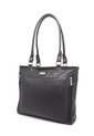 Bolso De Hombro Macoly 1027 Cuero Negro de Macoly