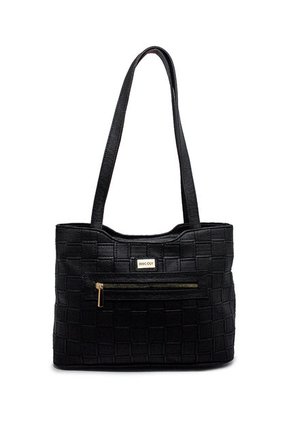 Bolso De Hombro Macoly 816 Lambani Negro Oro