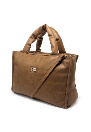 Bolso De Hombro Manos Libres Macoly 883 Bruma Chocolate