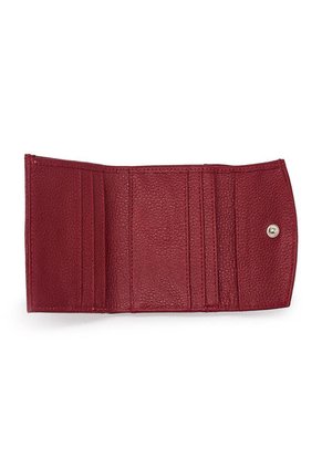 Billetera Mini A035 Cuero Rojo Liso
