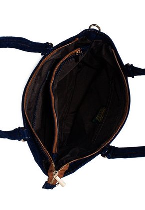 Bolso De Hombro Manos Libres Macoly M878 Jean Acolchado Oro