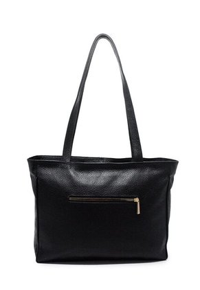 Bolso De Hombro 1023 Cuero Negro Liso