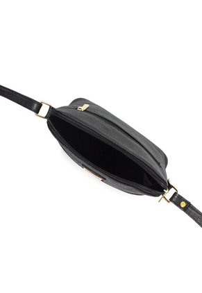 Bolso Manos Libres Macoly 789 Cuero Negro Oro