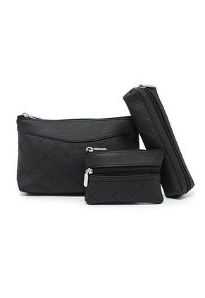 Cosmetiquera, Monedero Y Porta Esferos Berlin Acolchado Negro