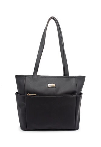 Bolso De Hombro Grande Macoly 841 Marsella Negro Macoly