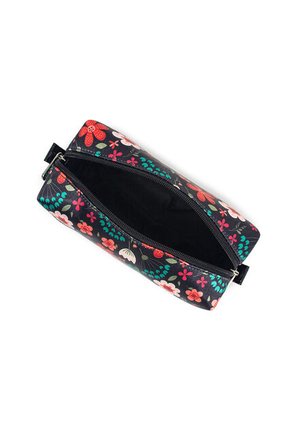 Cosmetiquera Grande Macoly Floralia Negro