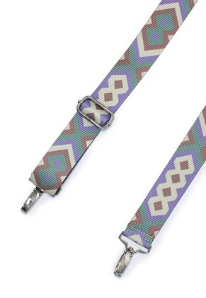 Correa/Strap Macoly  Para Bolso Manos Libres Lila X Verde