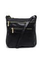 Bolso Manos Libres Macoly 751 Cuero Negro Oro de Macoly