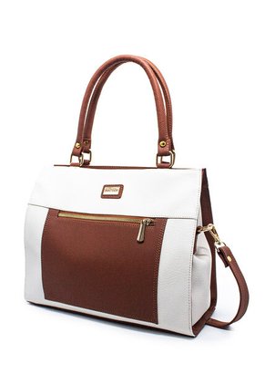 Cartera Manos Libres Macoly 850 Mix Blanco X Miel Oro