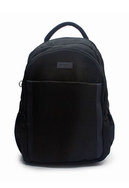 Morral Grande Macoly 285 Lona Negro X Azul Oscuro