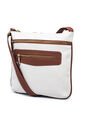 Bolso Manos Libres Macoly 751 Mix Blanco X Miel Oro de Macoly