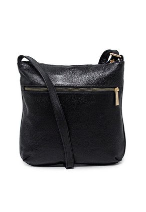 Bolso Manos Libres Macoly 751 Cuero Negro Oro