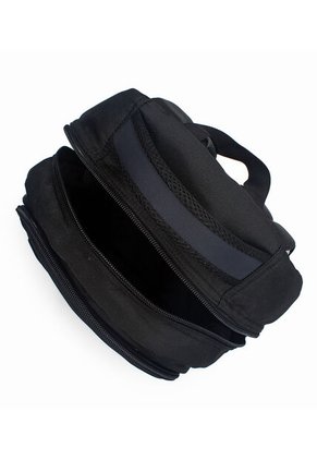 Morral Grande Macoly 285 Lona Negro X Azul Oscuro