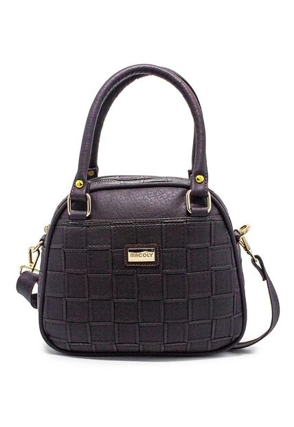 Cartera Manos Libres Macoly 875 Lambani Café Oro