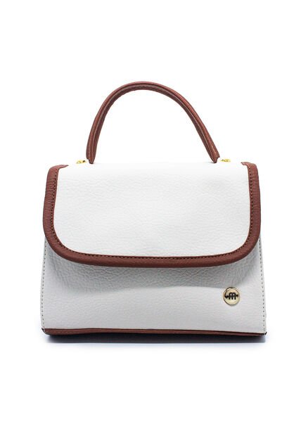 Bolso Manos Libres Macoly 838 Mix Blanco X Miel
