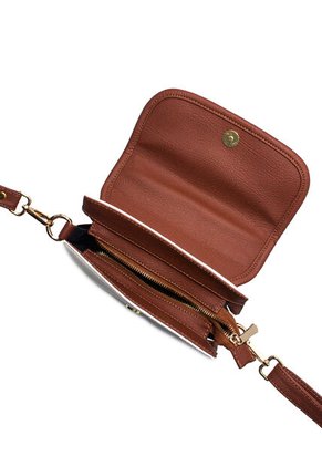 Bolso Manos Libres Macoly 838 Mix Blanco X Miel