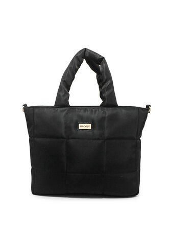 Bolso De Hombro Manos Libres Macoly 884 Nuba Negro  Macoly
