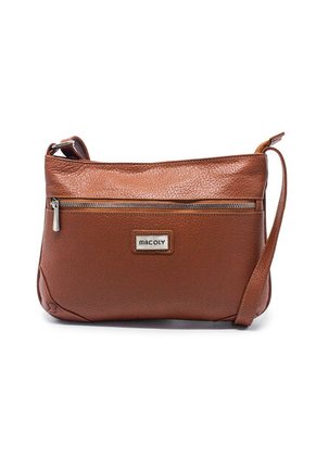 Bolso Manos Libres Macoly 790 Cuero Miel Liso Niquel