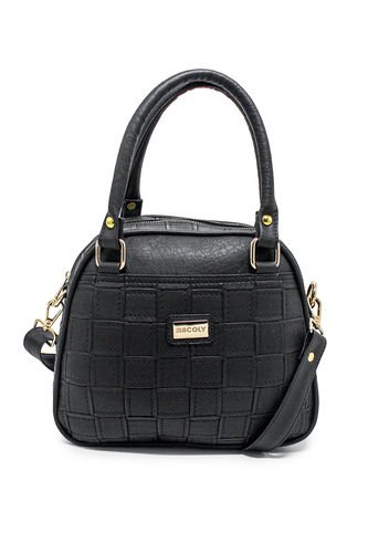 Cartera Manos Libres Macoly 875 Lambani Negro Oro Macoly