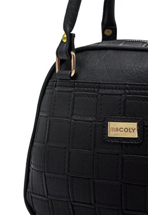 Cartera Manos Libres Macoly 875 Lambani Negro Oro