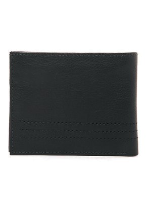 Billetera Hombre 083  En Cuero Negro