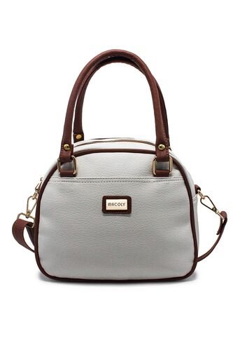 Cartera Manos Libres Macoly 875 Mix Blanco X Miel Macoly