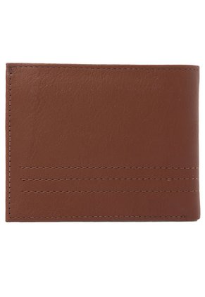 Billetera Hombre 083  En Cuero Miel