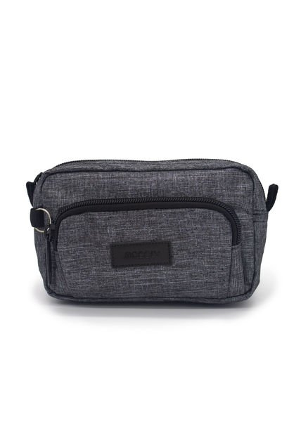 Canguro En Lona 292 Correa Corta Para Uso Riñonera Gris Textil