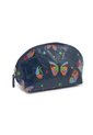 Cosmetiquera Grande CC60 Cuero Tala Azul de Macoly