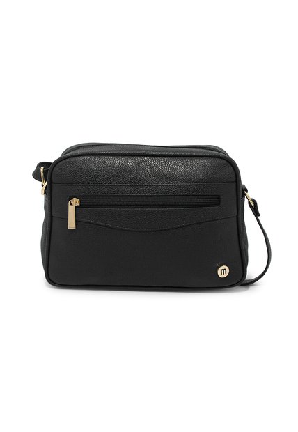 Bolso Manos Libres Macoly 1028 Cuero Negro