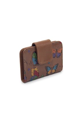 Billetera Mini Macoly C707 Cuero Miel Tala