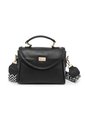 Bolso Manos Libres Macoly M876 Cuero Negro X Reata de Macoly