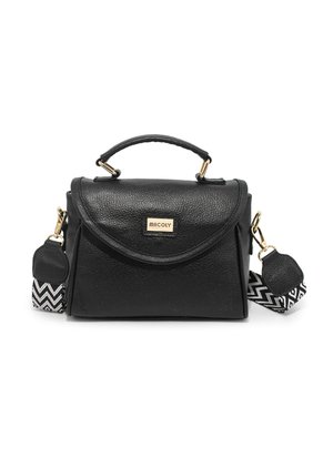 Bolso Manos Libres Macoly M876 Cuero Negro X Reata