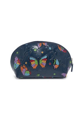 Cosmetiquera Grande CC60 Cuero Tala Azul