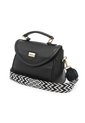 Bolso Manos Libres Macoly M876 Cuero Negro X Reata de Macoly