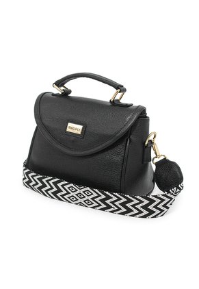 Bolso Manos Libres Macoly M876 Cuero Negro X Reata