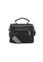 Bolso Manos Libres Macoly M876 Cuero Negro X Reata de Macoly