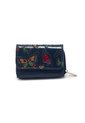 Portabilletes PB20 Cuero Tala Azul Mariposas de Macoly