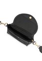 Bolso Manos Libres Macoly M876 Cuero Negro X Reata de Macoly