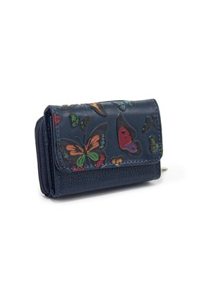 Portabilletes PB20 Cuero Tala Azul Mariposas