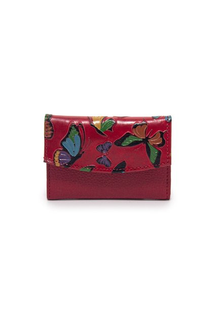 Portadocumentos PDM2 Cuero Tala Rojo Mariposas