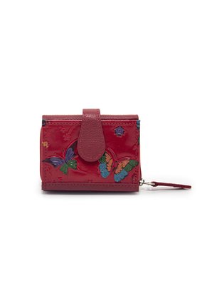 Billetera Mini Macoly C705 Cuero Rojo Tala