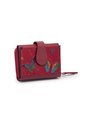 Billetera Mini Macoly C705 Cuero Rojo Tala de Macoly